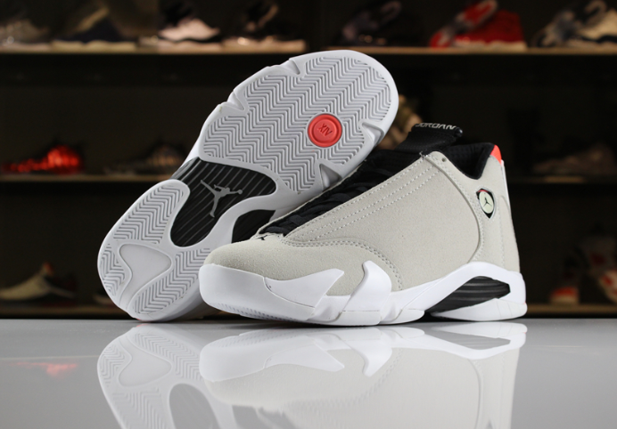 Real Jordan 14 Retro Desert Sand Black White Infrared 23 Shoes